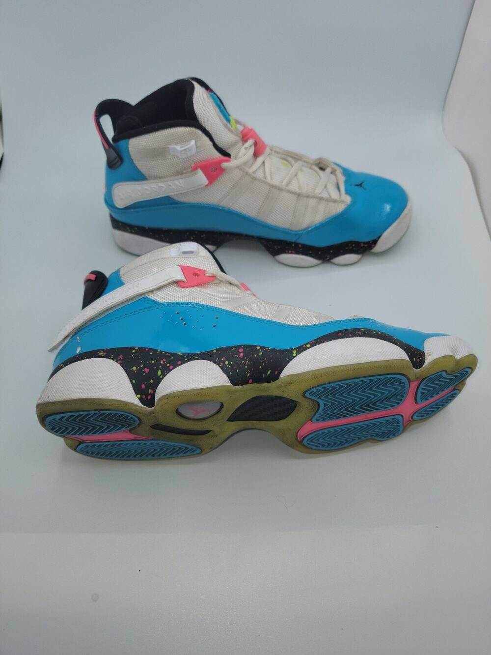 Jordan 6 Rings Blue Fury Cyber Pink